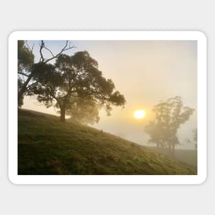 Country Winter Sunrise Sticker